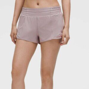 Lululemon Hotty Hot High-Rise Lined Short 2.5" Mauve Grey Size 6